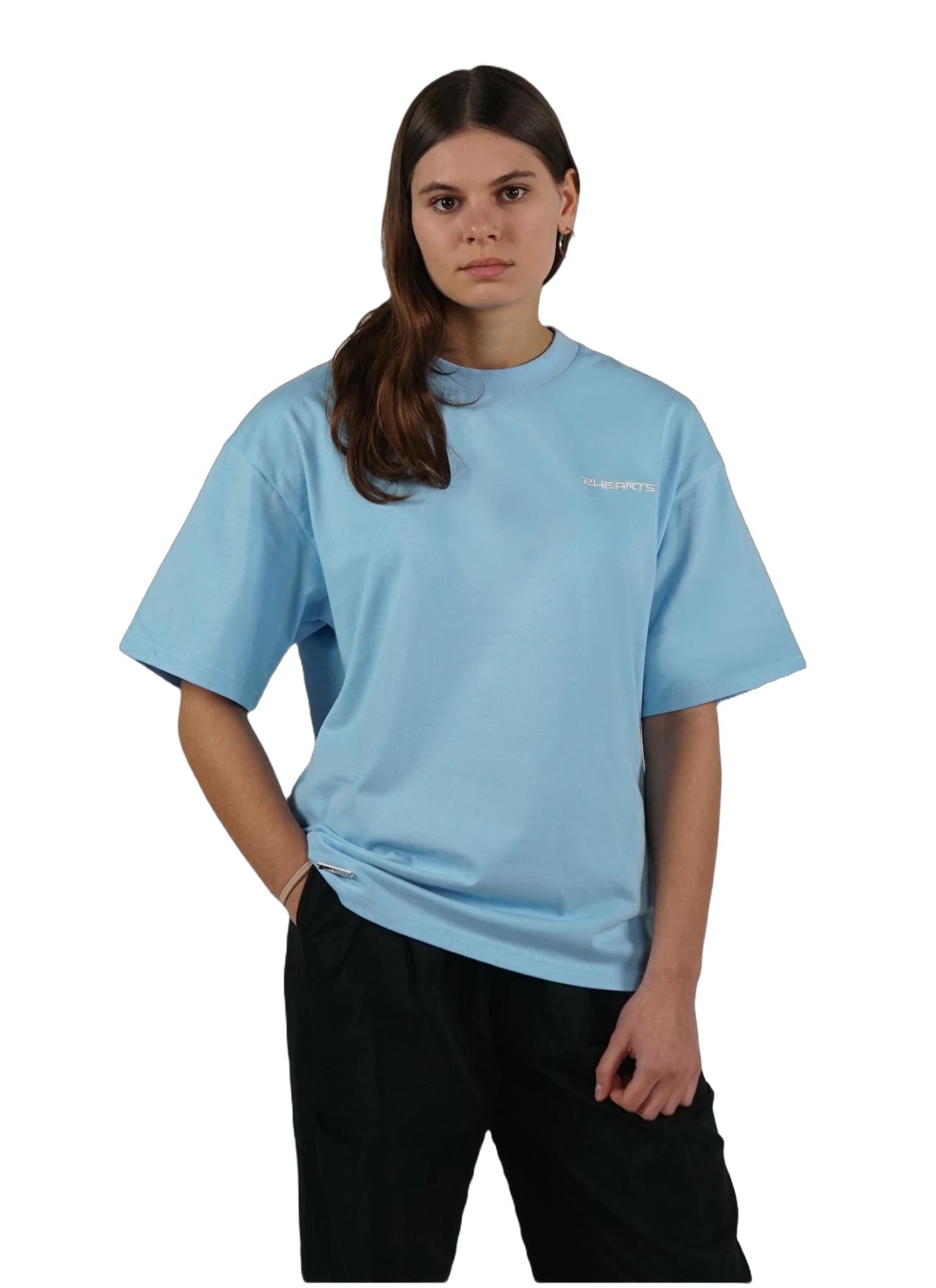 Broken Hearts Blue Oversize Tee
