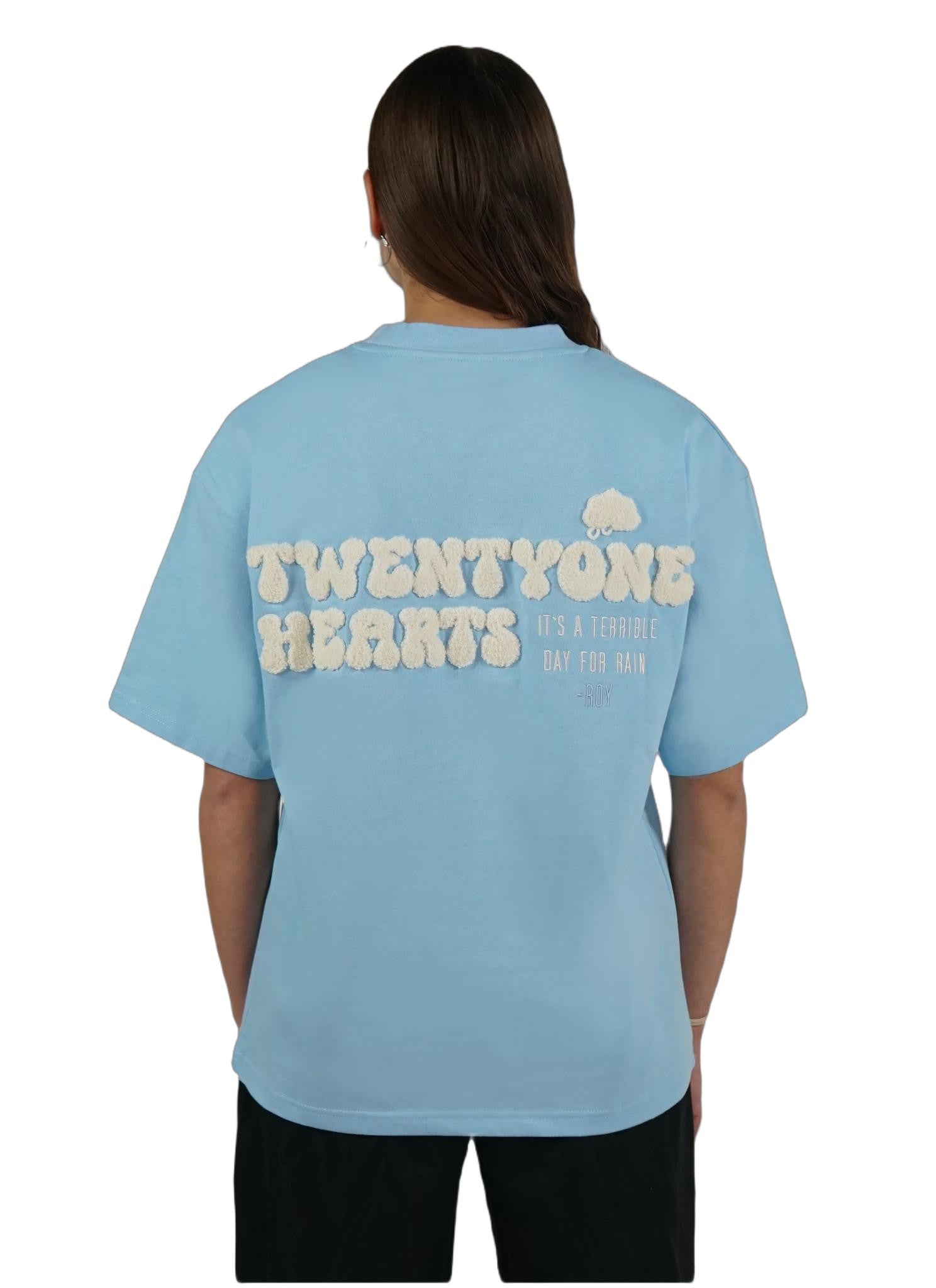 Broken Hearts Blue Oversize Tee