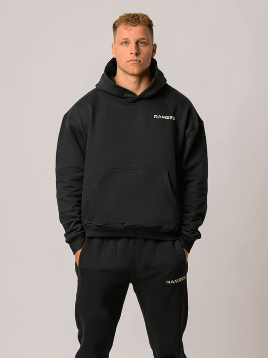 Ramses Reflective Logo Black Hoodie