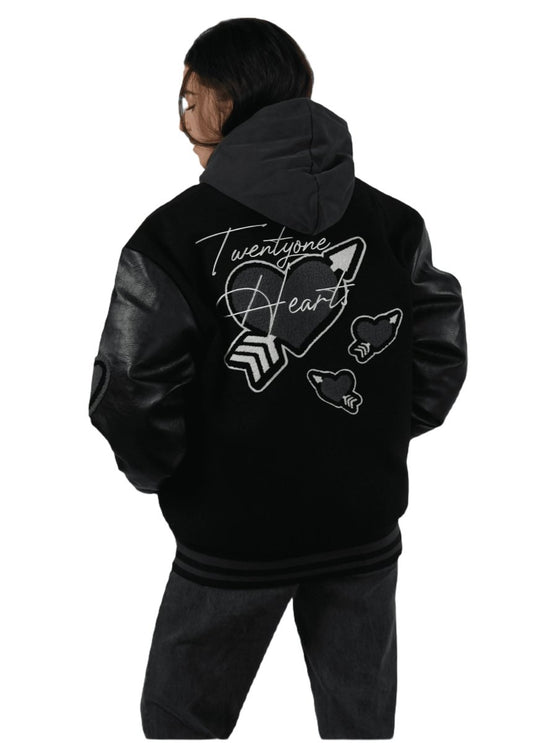 Broken Hearts Varsity Jacket - ZEIMZY