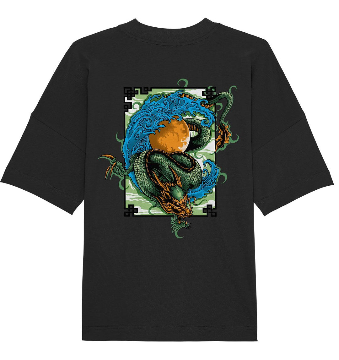 Dragon Backprint Oversize T-shirt - ZEIMZY