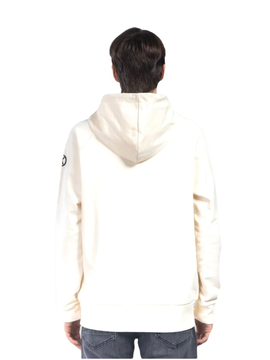 Hoodie Regular Fit embroidery Broken Creme Beige - ZEIMZY