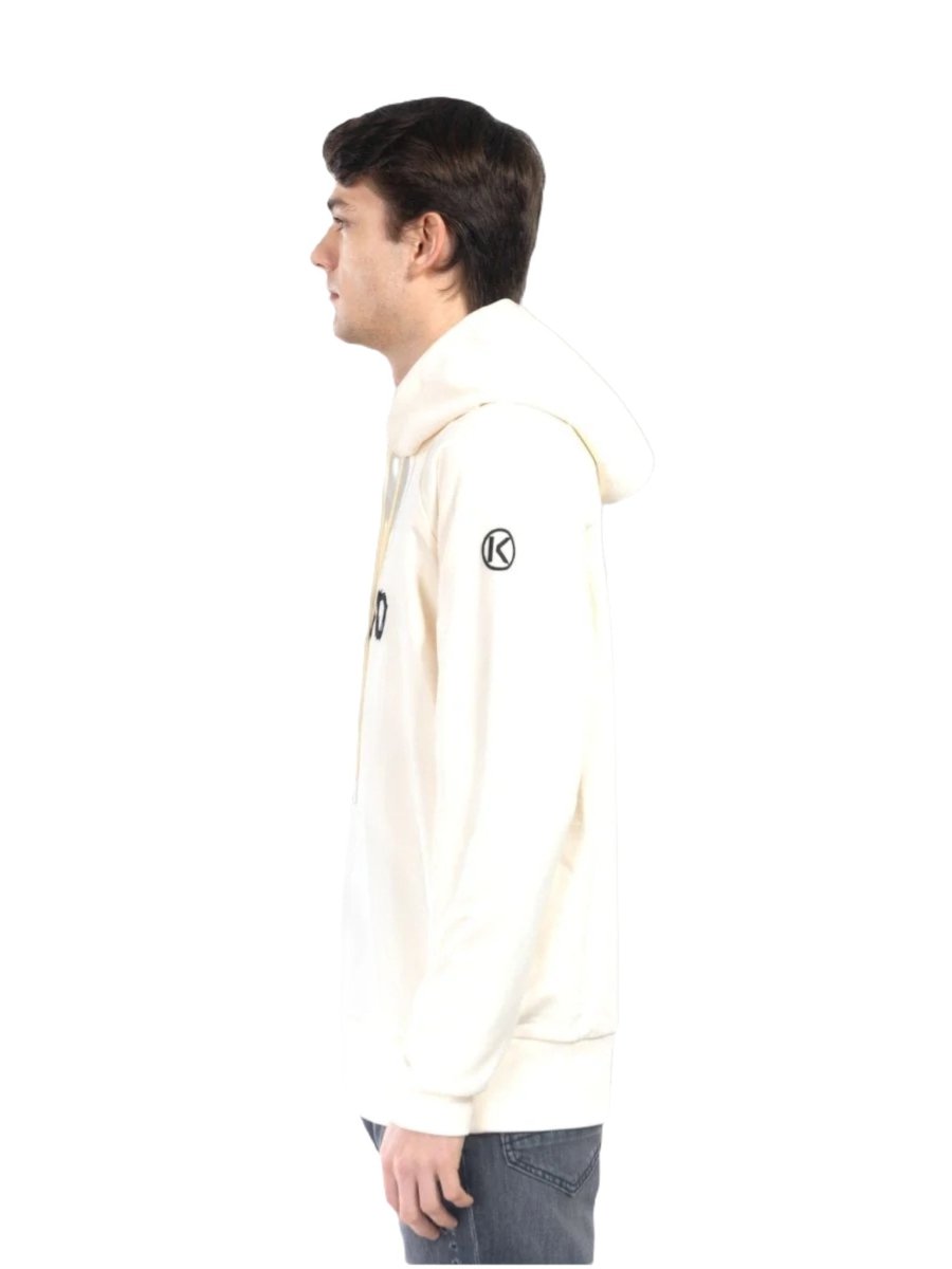 Hoodie Regular Fit embroidery Broken Creme Beige - ZEIMZY