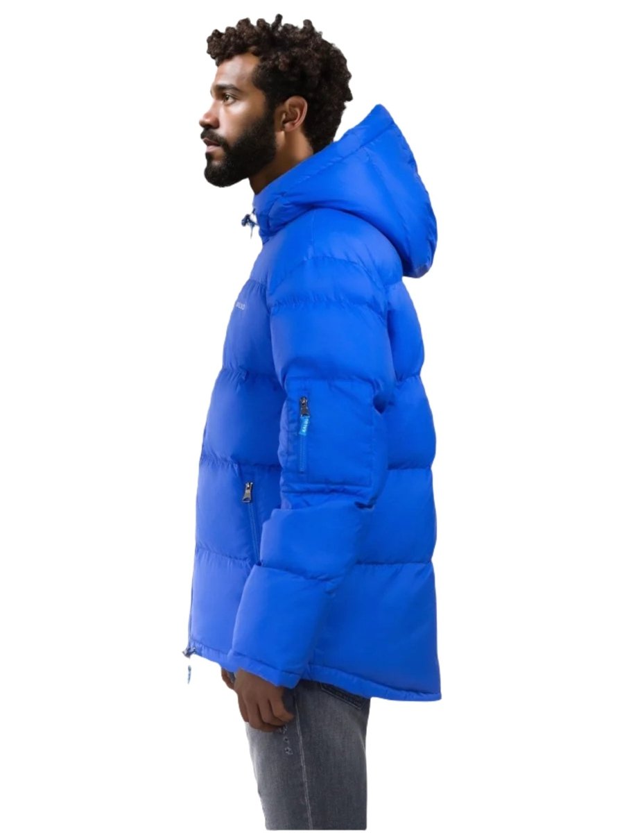 KALUD Down Puffer Jacket Electric Blue - ZEIMZY