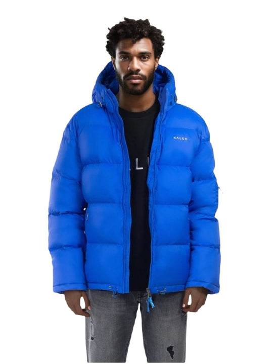 KALUD Down Puffer Jacket Electric Blue - ZEIMZY