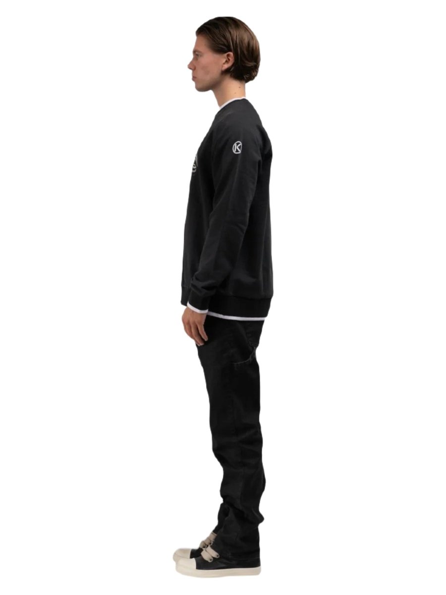 Regular Fit Pullover Washed Black 3D - ZEIMZY