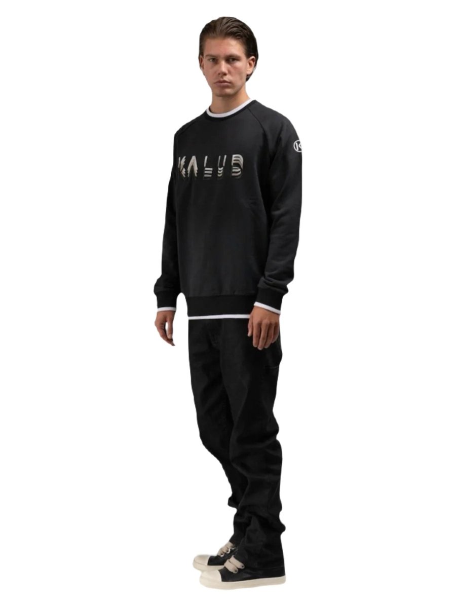 Regular Fit Pullover Washed Black 3D - ZEIMZY