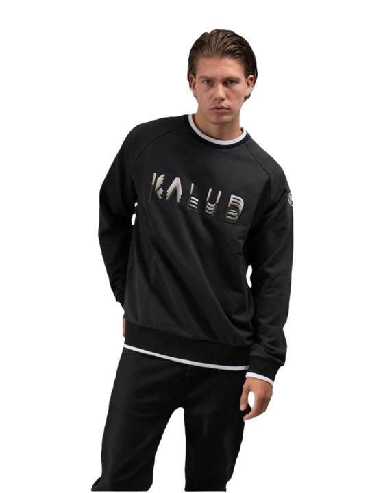 Regular Fit Pullover Washed Black 3D - ZEIMZY