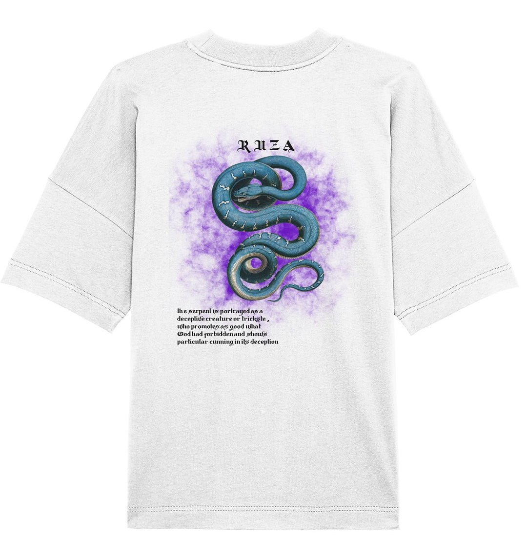 Snake Backprint Oversize T-shirt - ZEIMZY